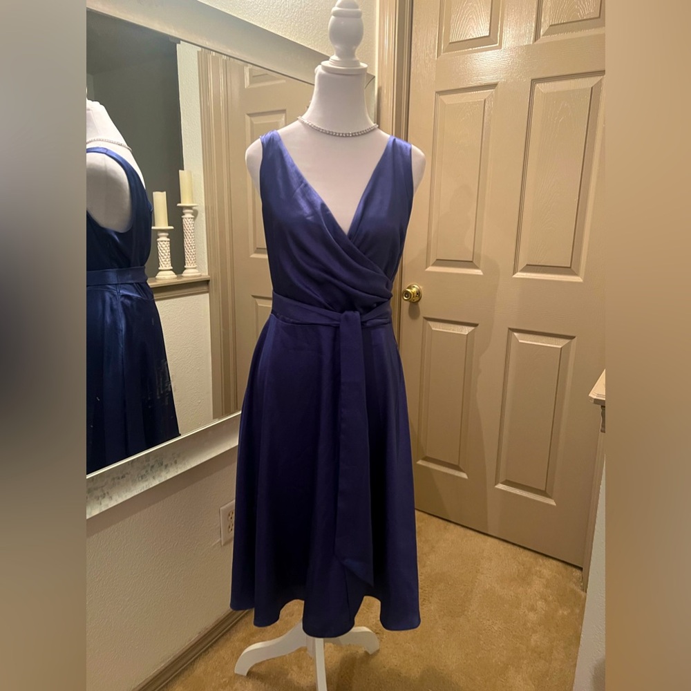 Blue flare dress